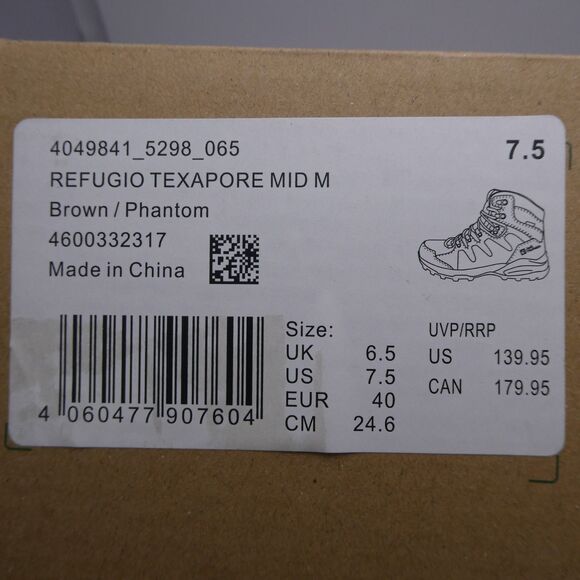Jack Wolfskin Refugio Texapore Mid Waterproof Hiking Boots Brown US 7.5 Brown main image 6